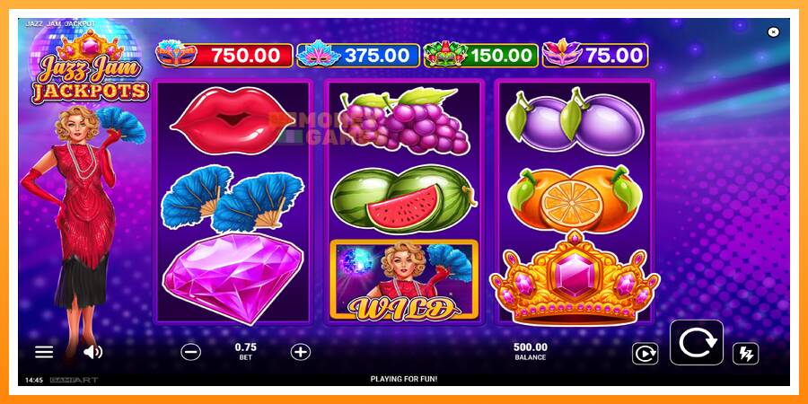 ลองสัมผัสเครื่องดูครับ Jazz Jam Jackpots, รูปภาพ 2: เล่นเพื่อเงิน