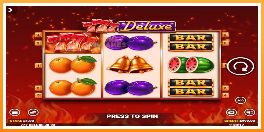 ลองสัมผัสเครื่องดูครับ 777 Deluxe Jackpot King, รูปภาพ 2: เล่นเพื่อเงิน