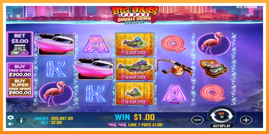 ลองสัมผัสเครื่องดูครับ Big Bass Vegas Double Down Deluxe, รูปภาพ 3: เล่นเพื่อเงิน