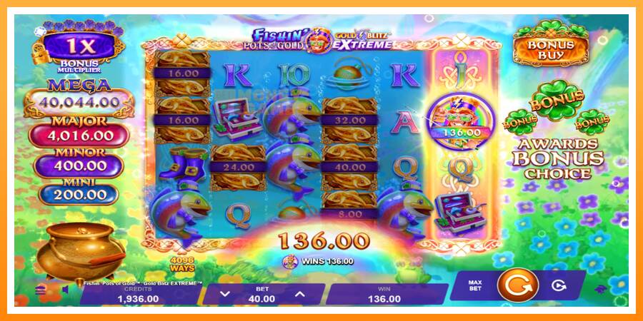 ลองสัมผัสเครื่องดูครับ Fishin Pots of Gold: Gold Blitz Extreme, รูปภาพ 3: เล่นเพื่อเงิน