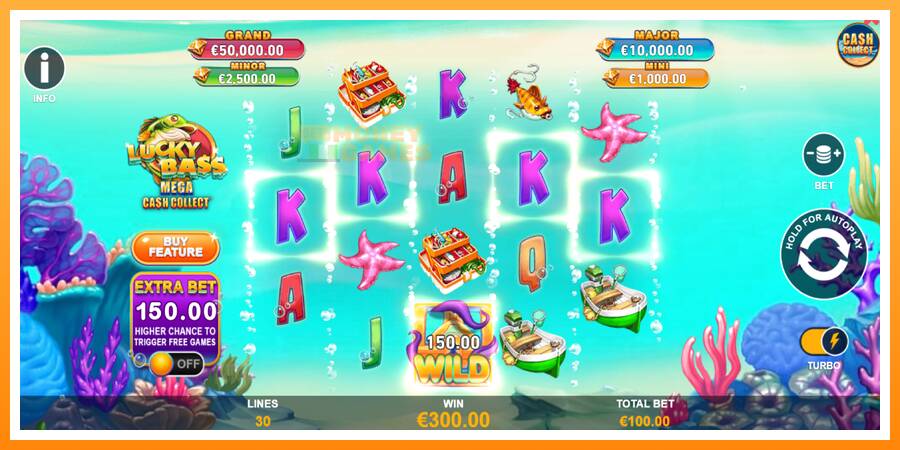 ลองสัมผัสเครื่องดูครับ Lucky Bass Mega Cash Collect, รูปภาพ 3: เล่นเพื่อเงิน