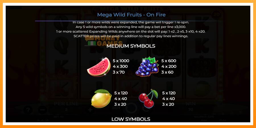 ลองสัมผัสเครื่องดูครับ Mega Wild Fruits - On Fire, รูปภาพ 6: เล่นเพื่อเงิน