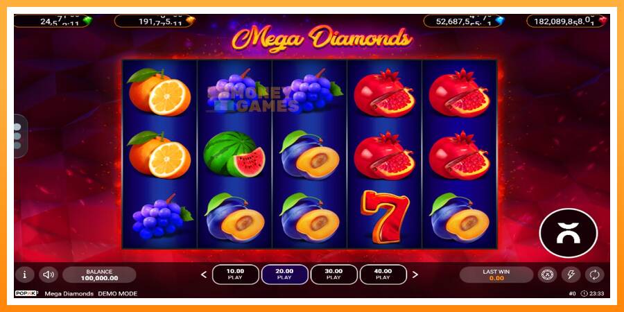 ลองสัมผัสเครื่องดูครับ Mega Diamonds, รูปภาพ 1: เล่นเพื่อเงิน