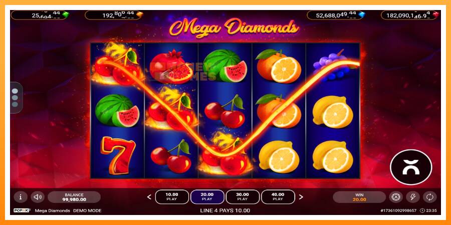 ลองสัมผัสเครื่องดูครับ Mega Diamonds, รูปภาพ 2: เล่นเพื่อเงิน