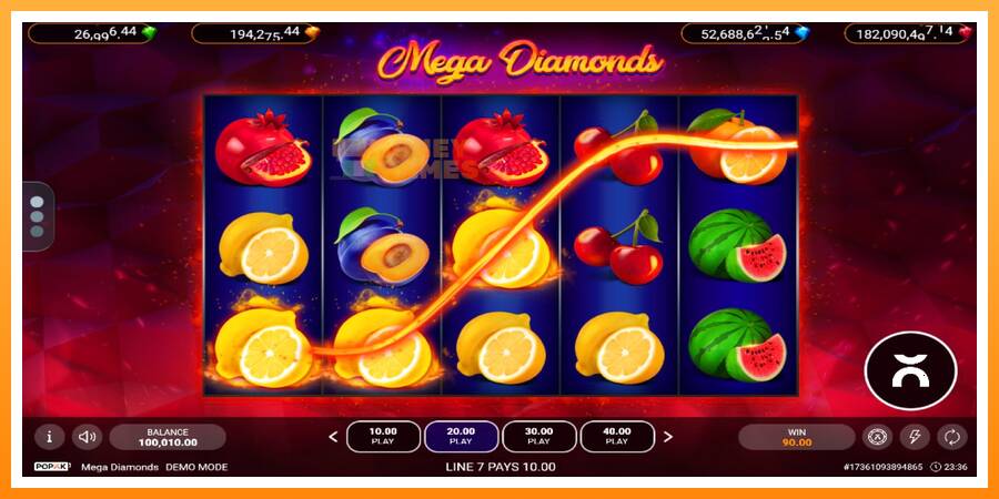 ลองสัมผัสเครื่องดูครับ Mega Diamonds, รูปภาพ 3: เล่นเพื่อเงิน