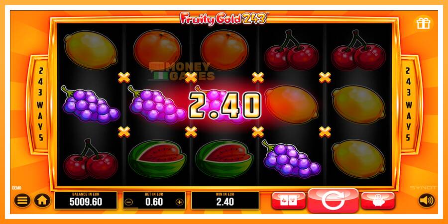 ลองสัมผัสเครื่องดูครับ Fruity Gold 243, รูปภาพ 2: เล่นเพื่อเงิน