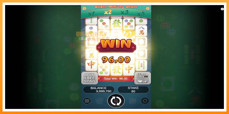 ลองสัมผัสเครื่องดูครับ Golden Mahjong Deluxe, รูปภาพ 3: เล่นเพื่อเงิน