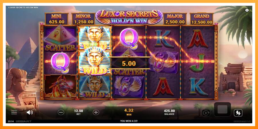 ลองสัมผัสเครื่องดูครับ Luxor Secrets Holdn Win, รูปภาพ 3: เล่นเพื่อเงิน