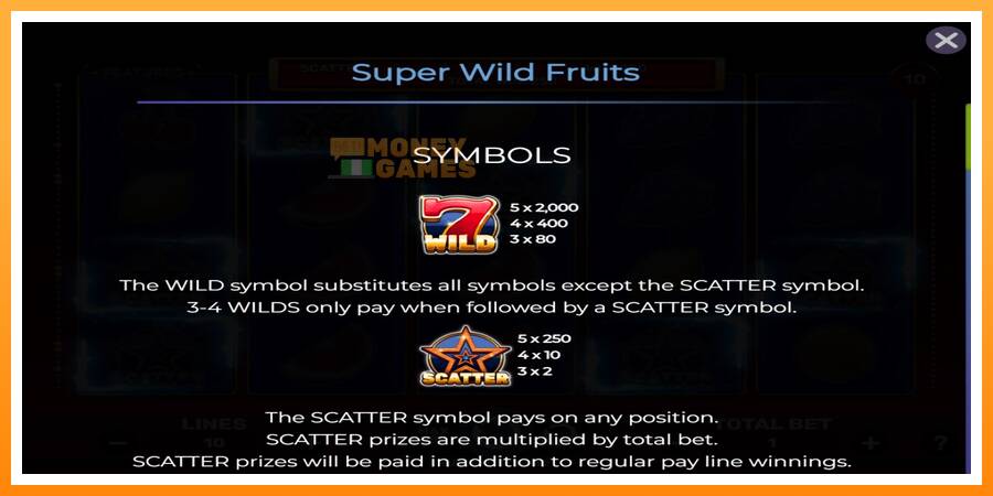 ลองสัมผัสเครื่องดูครับ Super Wild Fruits, รูปภาพ 3: เล่นเพื่อเงิน