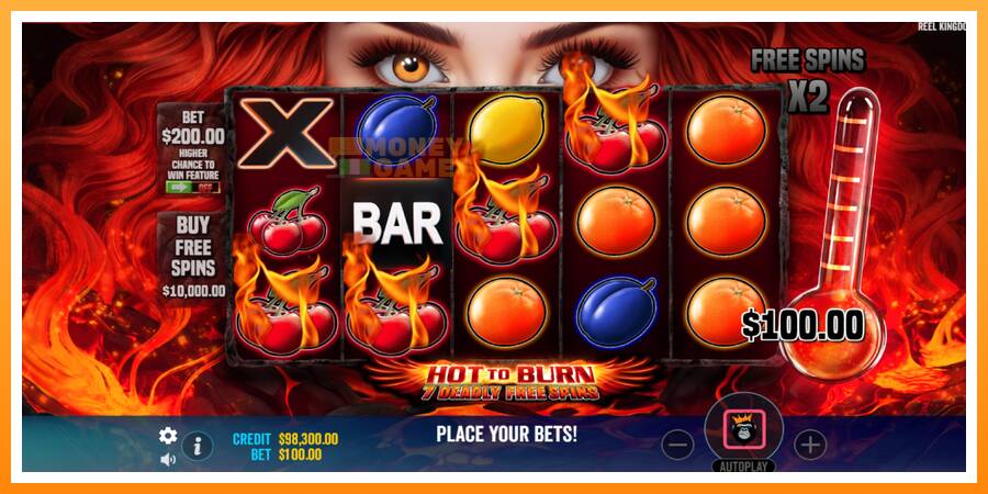 ลองสัมผัสเครื่องดูครับ Hot to Burn - 7 Deadly Free Spins, รูปภาพ 4: เล่นเพื่อเงิน