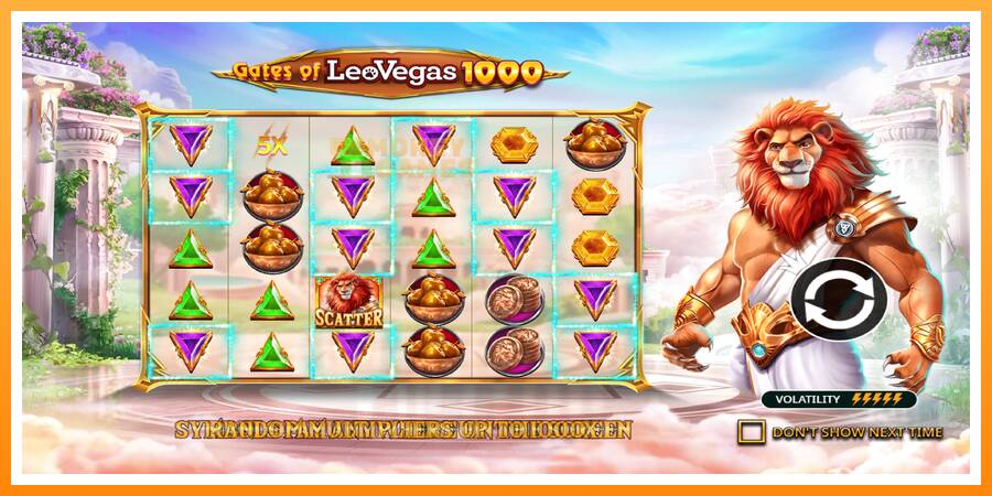 ลองสัมผัสเครื่องดูครับ Gates of LeoVegas 1000, รูปภาพ 1: เล่นเพื่อเงิน