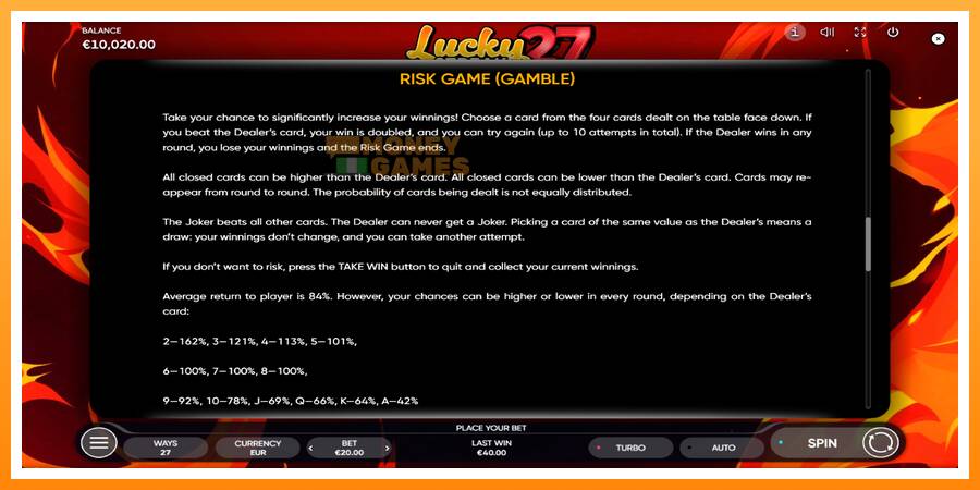 ลองสัมผัสเครื่องดูครับ Lucky Streak 27, รูปภาพ 6: เล่นเพื่อเงิน