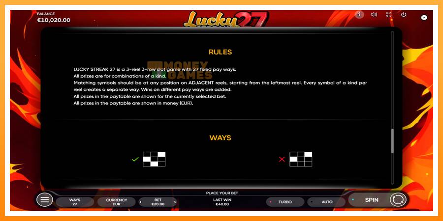 ลองสัมผัสเครื่องดูครับ Lucky Streak 27, รูปภาพ 7: เล่นเพื่อเงิน