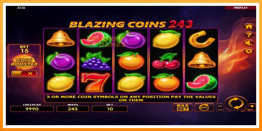 ลองสัมผัสเครื่องดูครับ Blazing Coins 243, รูปภาพ 2: เล่นเพื่อเงิน