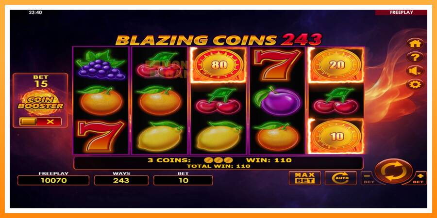 ลองสัมผัสเครื่องดูครับ Blazing Coins 243, รูปภาพ 3: เล่นเพื่อเงิน