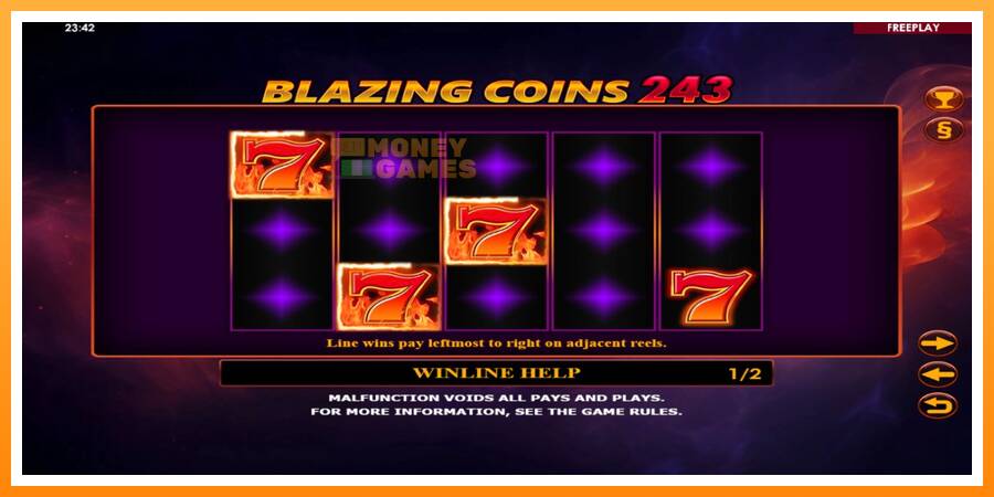 ลองสัมผัสเครื่องดูครับ Blazing Coins 243, รูปภาพ 5: เล่นเพื่อเงิน