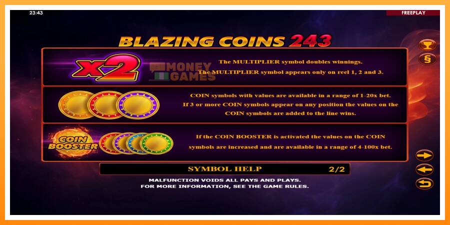 ลองสัมผัสเครื่องดูครับ Blazing Coins 243, รูปภาพ 6: เล่นเพื่อเงิน