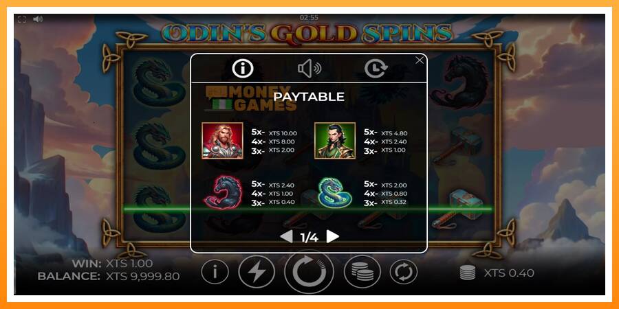 ลองสัมผัสเครื่องดูครับ Odins Gold Spins, รูปภาพ 4: เล่นเพื่อเงิน