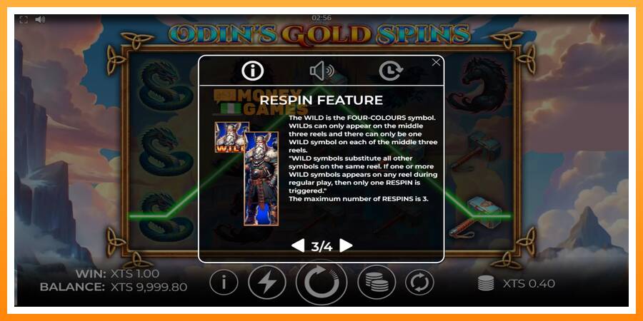 ลองสัมผัสเครื่องดูครับ Odins Gold Spins, รูปภาพ 5: เล่นเพื่อเงิน