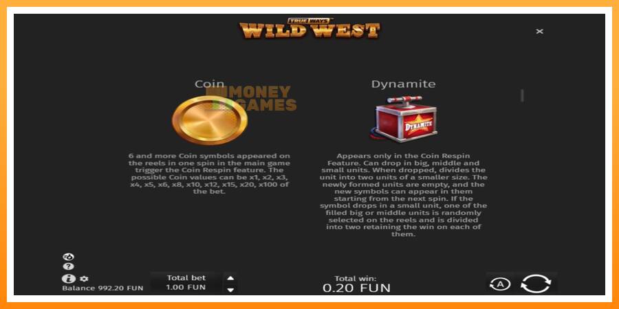 ลองสัมผัสเครื่องดูครับ Wild West Trueways, รูปภาพ 5: เล่นเพื่อเงิน