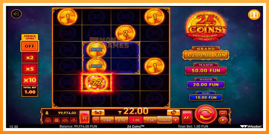 ลองสัมผัสเครื่องดูครับ 24 Coins, รูปภาพ 2: เล่นเพื่อเงิน