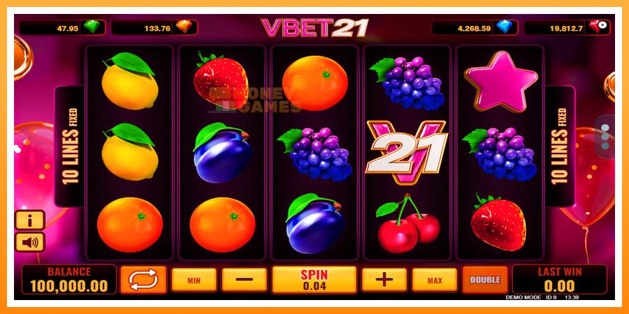 ลองสัมผัสเครื่องดูครับ Vbet 21, รูปภาพ 1: เล่นเพื่อเงิน