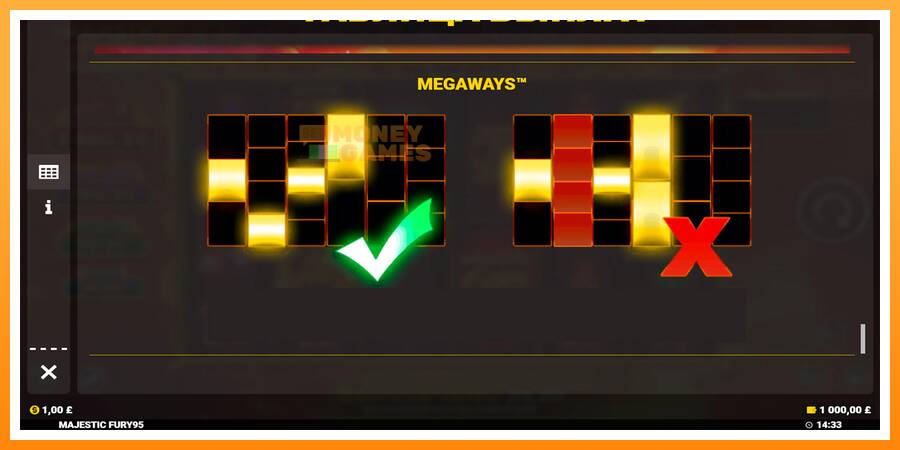 ลองสัมผัสเครื่องดูครับ Majestic Fury Megaways, รูปภาพ 6: เล่นเพื่อเงิน