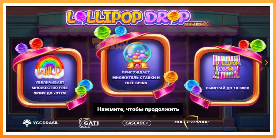 ลองสัมผัสเครื่องดูครับ Lollipop Drop MultiMax, รูปภาพ 1: เล่นเพื่อเงิน