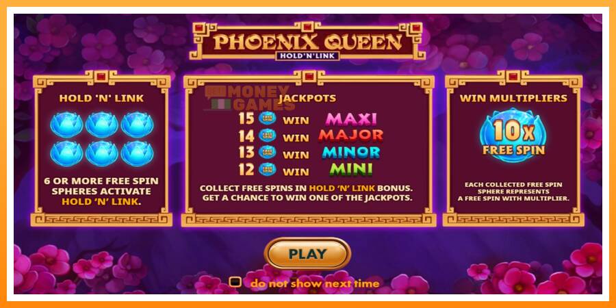 ลองสัมผัสเครื่องดูครับ Phoenix Queen Hold N Link, รูปภาพ 1: เล่นเพื่อเงิน