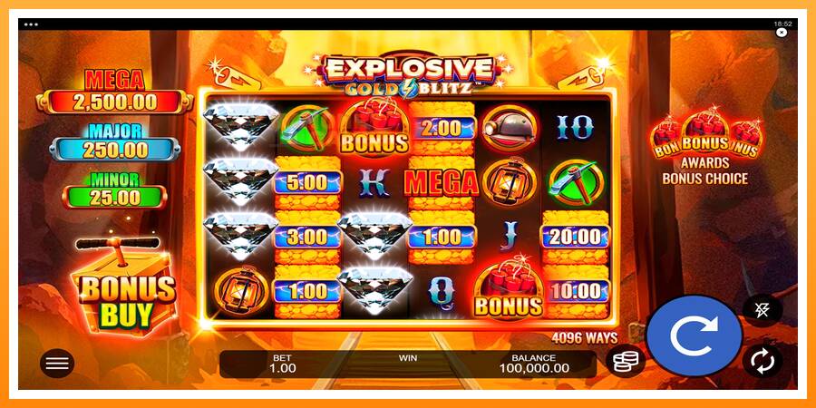 ลองสัมผัสเครื่องดูครับ Explosive Gold Blitz, รูปภาพ 1: เล่นเพื่อเงิน