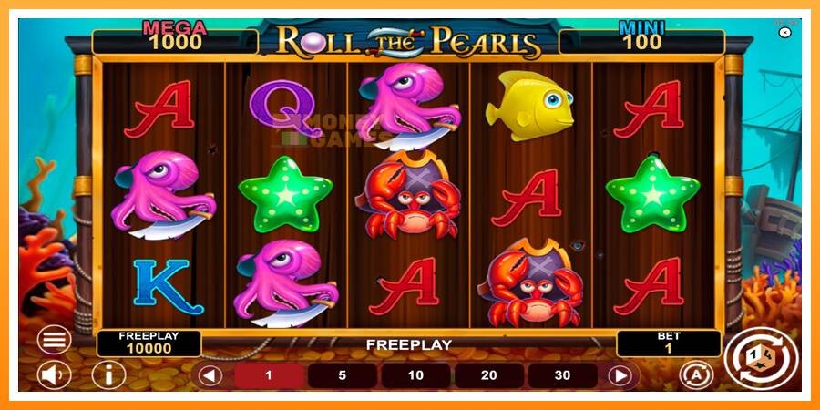 ลองสัมผัสเครื่องดูครับ Roll The Pearls Hold & Win, รูปภาพ 2: เล่นเพื่อเงิน