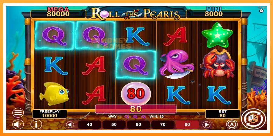 ลองสัมผัสเครื่องดูครับ Roll The Pearls Hold & Win, รูปภาพ 3: เล่นเพื่อเงิน