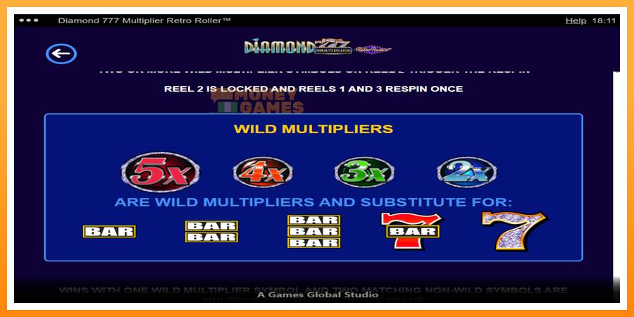 ลองสัมผัสเครื่องดูครับ Diamond 777 Multiplier Retro Roller, รูปภาพ 4: เล่นเพื่อเงิน