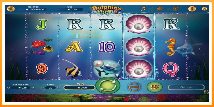 ลองสัมผัสเครื่องดูครับ Dolphin’s Luck 2, รูปภาพ 1: เล่นเพื่อเงิน