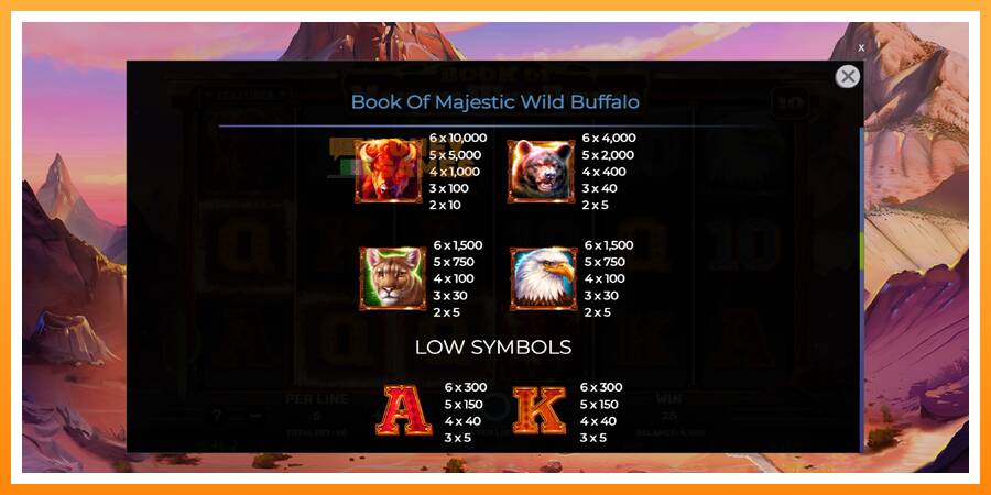 ลองสัมผัสเครื่องดูครับ Book of Majestic Wild Buffalo, รูปภาพ 6: เล่นเพื่อเงิน