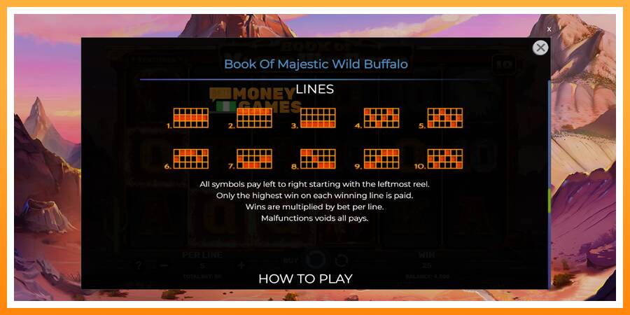 ลองสัมผัสเครื่องดูครับ Book of Majestic Wild Buffalo, รูปภาพ 7: เล่นเพื่อเงิน