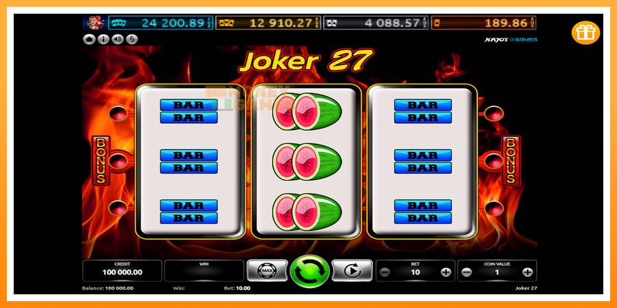 ลองสัมผัสเครื่องดูครับ Joker 27, รูปภาพ 1: เล่นเพื่อเงิน