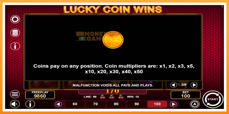 ลองสัมผัสเครื่องดูครับ Lucky Coin Wins, รูปภาพ 6: เล่นเพื่อเงิน