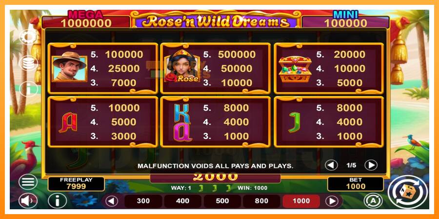 ลองสัมผัสเครื่องดูครับ Rose’n Wild Dreams Hold & Win, รูปภาพ 4: เล่นเพื่อเงิน