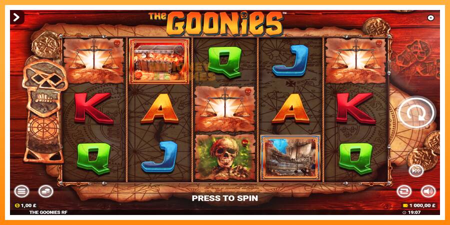 ลองสัมผัสเครื่องดูครับ The Goonies Deluxe Rapid Fire Jackpots, รูปภาพ 2: เล่นเพื่อเงิน