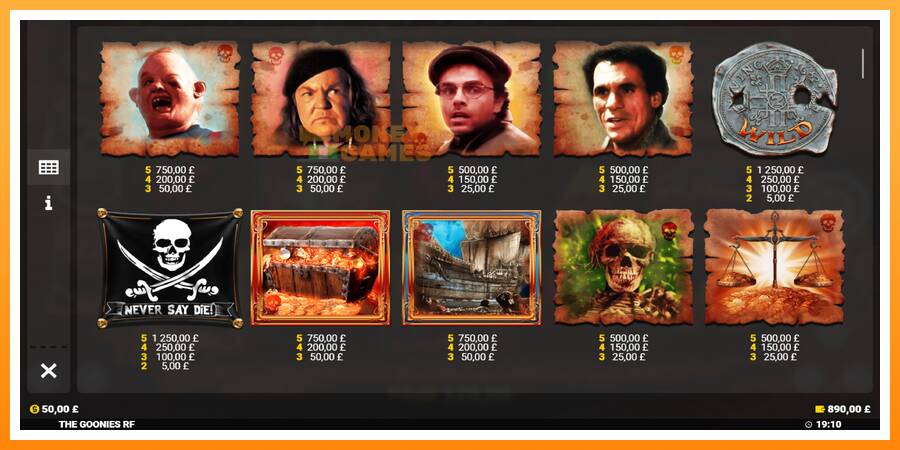 ลองสัมผัสเครื่องดูครับ The Goonies Deluxe Rapid Fire Jackpots, รูปภาพ 5: เล่นเพื่อเงิน