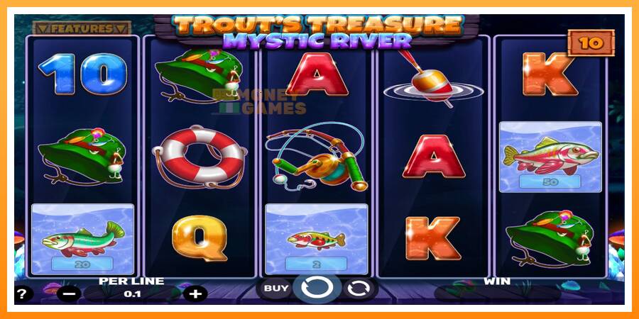 ลองสัมผัสเครื่องดูครับ Trouts Treasure - Mystic River, รูปภาพ 3: เล่นเพื่อเงิน