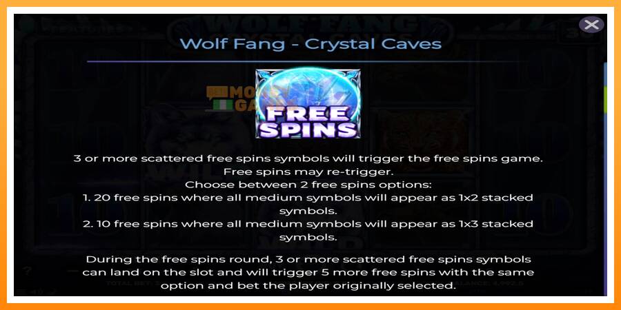 ลองสัมผัสเครื่องดูครับ Wolf Fang - Crystal Caves, รูปภาพ 5: เล่นเพื่อเงิน