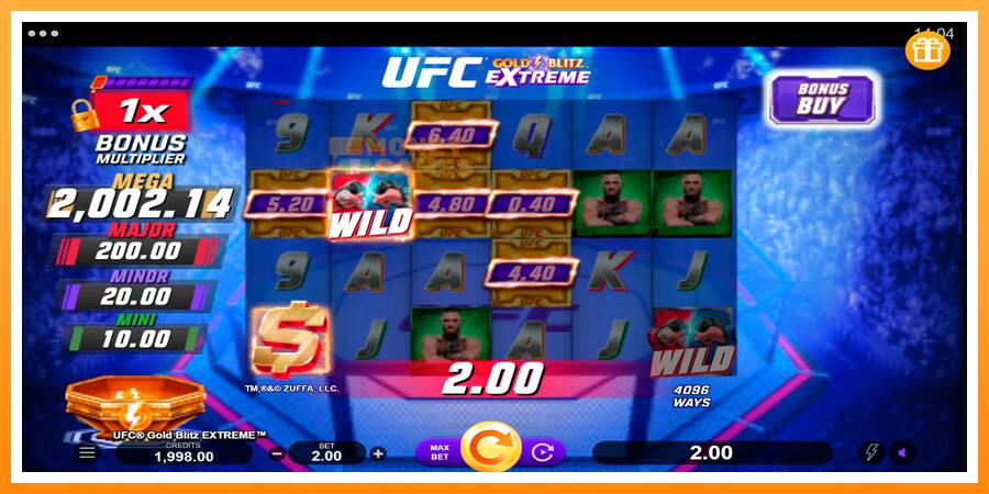 ลองสัมผัสเครื่องดูครับ UFC Gold Blitz Extreme, รูปภาพ 2: เล่นเพื่อเงิน