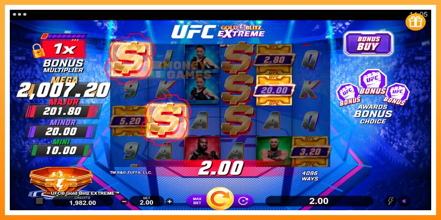 ลองสัมผัสเครื่องดูครับ UFC Gold Blitz Extreme, รูปภาพ 3: เล่นเพื่อเงิน