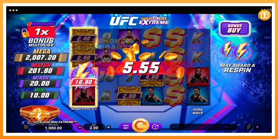 ลองสัมผัสเครื่องดูครับ UFC Gold Blitz Extreme, รูปภาพ 4: เล่นเพื่อเงิน