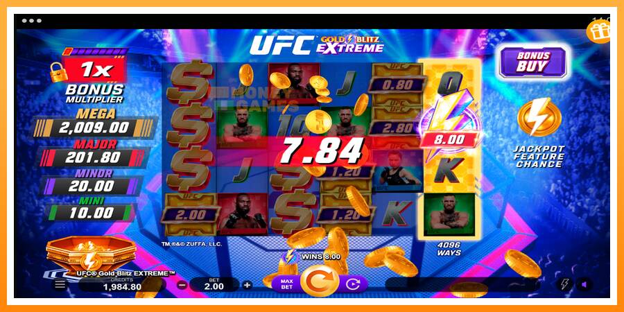 ลองสัมผัสเครื่องดูครับ UFC Gold Blitz Extreme, รูปภาพ 5: เล่นเพื่อเงิน