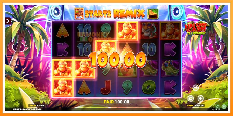 ลองสัมผัสเครื่องดูครับ King Kong Cash DJ Prime8 Rapid Fire Jackpots, รูปภาพ 4: เล่นเพื่อเงิน