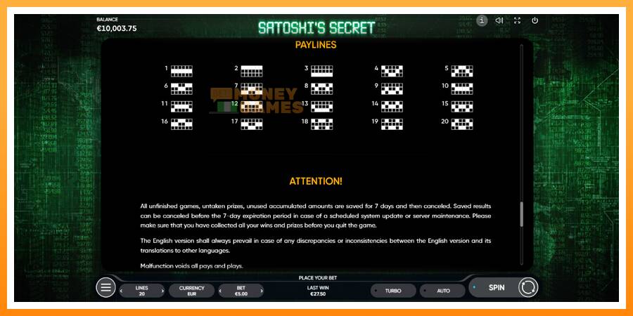 ลองสัมผัสเครื่องดูครับ Satoshi’s Secret, รูปภาพ 7: เล่นเพื่อเงิน