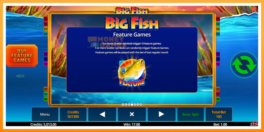 ลองสัมผัสเครื่องดูครับ Big Fish, รูปภาพ 7: เล่นเพื่อเงิน